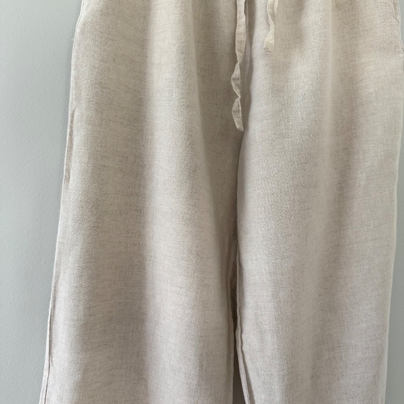 NWB Casuals Beige Linen Pants Women's‎ Medium - Picture 3 of 14